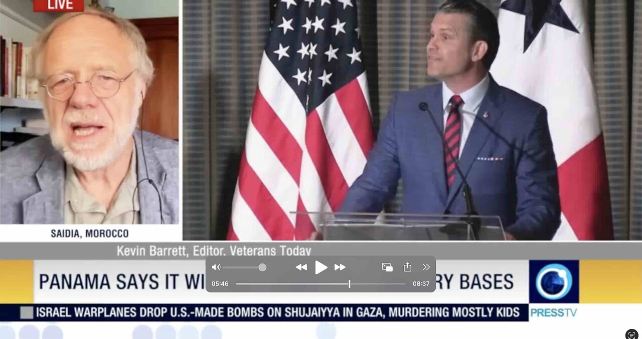 Drunken Psycho Hegseth Threatens Panama! (Kevin Barrett on Press TV)