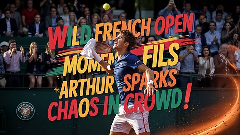 WILD FRENCH OPEN MOMENT Arthur Fils Sparks Chaos In Crowd!