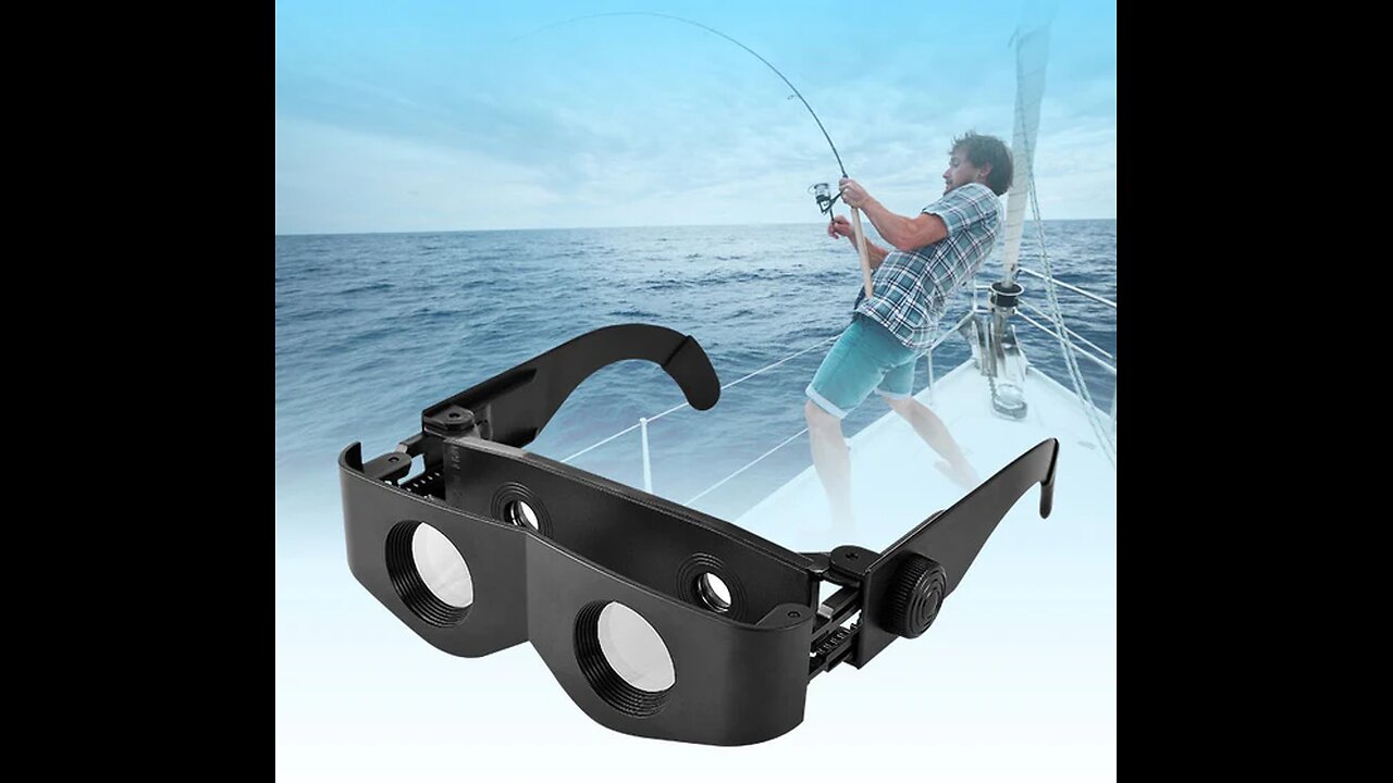 Professional Hands-Free Binocular Glasses，with Adjustable 3x to 6x Magnifying, for Fishing & More