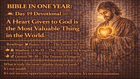 🌅 Day 19 — A Heart Given to God Is the Most Valuable Thing in the World