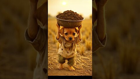 The poor puppy didn't have birds so, his rich friends making fun of him