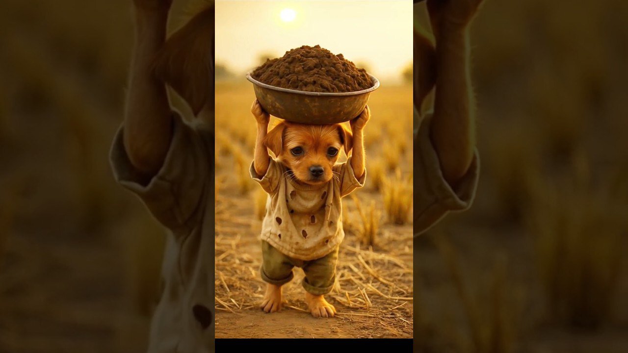 The poor puppy didn't have birds so, his rich friends making fun of him