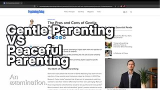 Gentle Parenting VS Peaceful Parenting