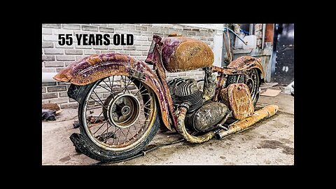 Restoration Rusty Old Motorcycle JAWA - 1960s two stroke engine | Abandoned Broken Legend Repairing