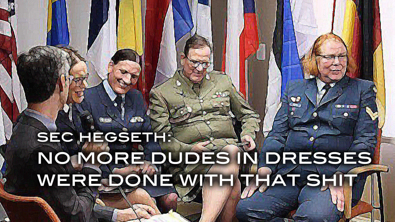 Sec. Hegseth: No More Men in Dresses
