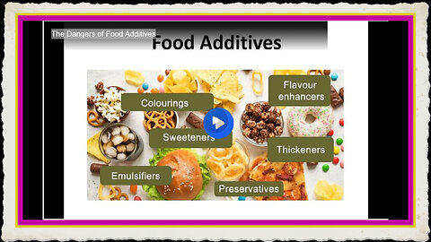 The Dangers of Food Additives