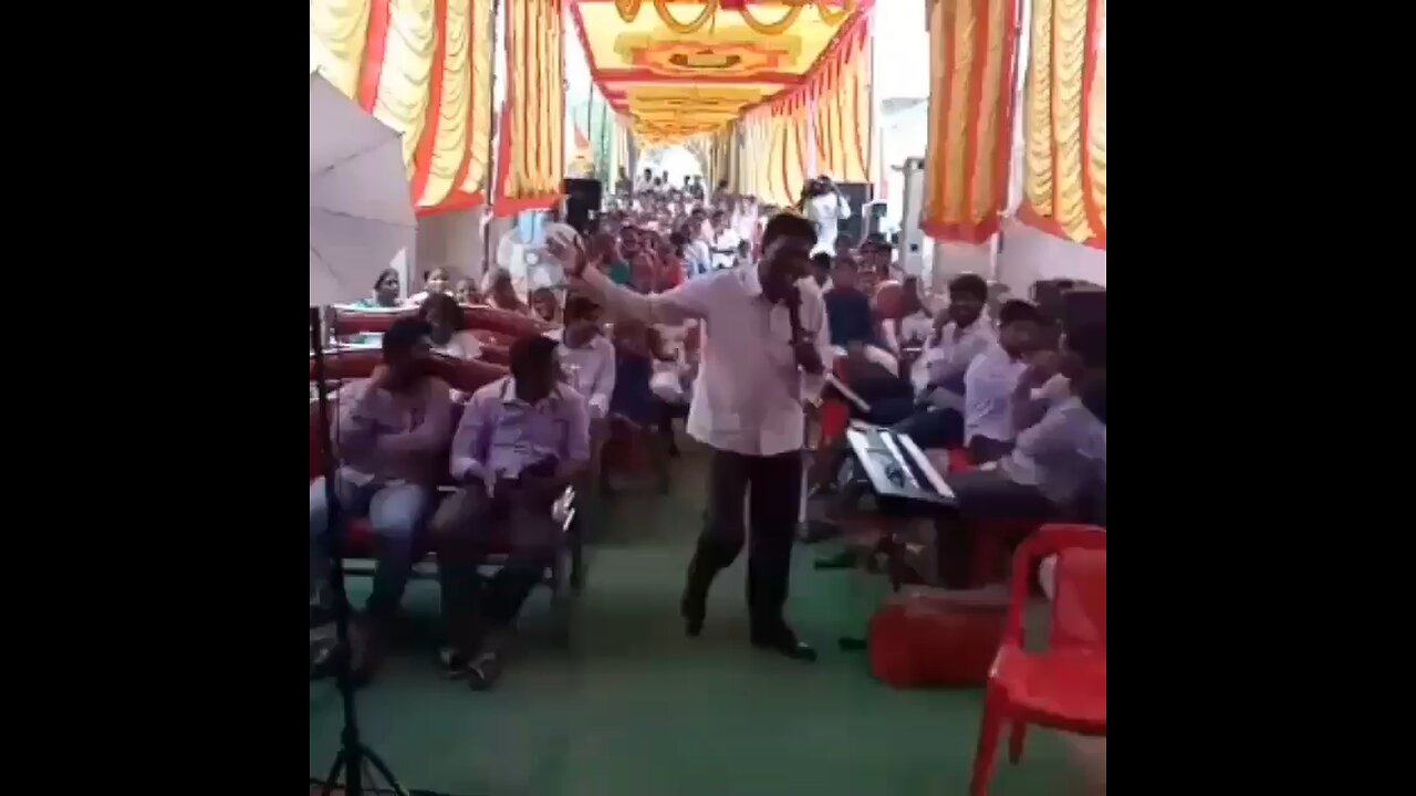 I am preach the word of God at Marriage function