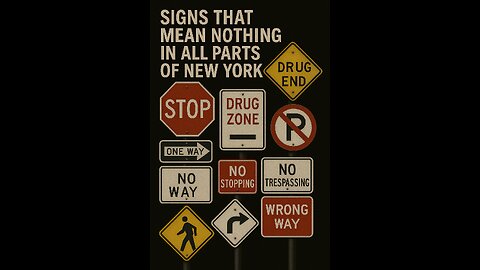 Signs that mean nothing in New York