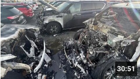 "Plasma Fire DEW Destroys Five Secret Service Cars"