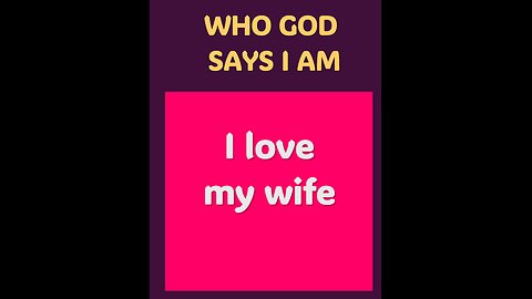 I LOVE MY WIFE #love #wife #spouse #wisdom #Bible #wife #husband #marriage