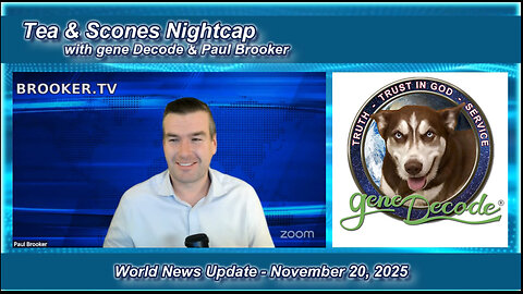 GENE DECODE : Tea & Scones Nightcap with Paul Brooker -2025-11-20