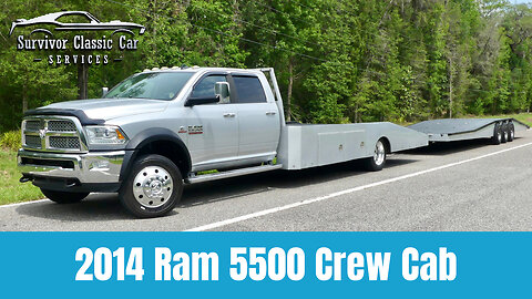 2014 Cummins Turbo diesel RAM 5500! Matching Trailer! Crew Cab. Locking boxes! Show Lights!