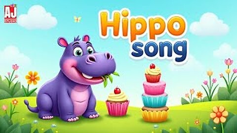 Hippo Song for Kids | Fun Animal Rhyme & Dance 😊