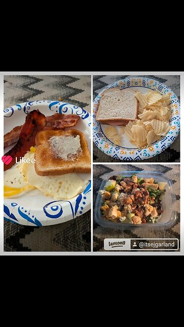 my breakfast lunch & dinner