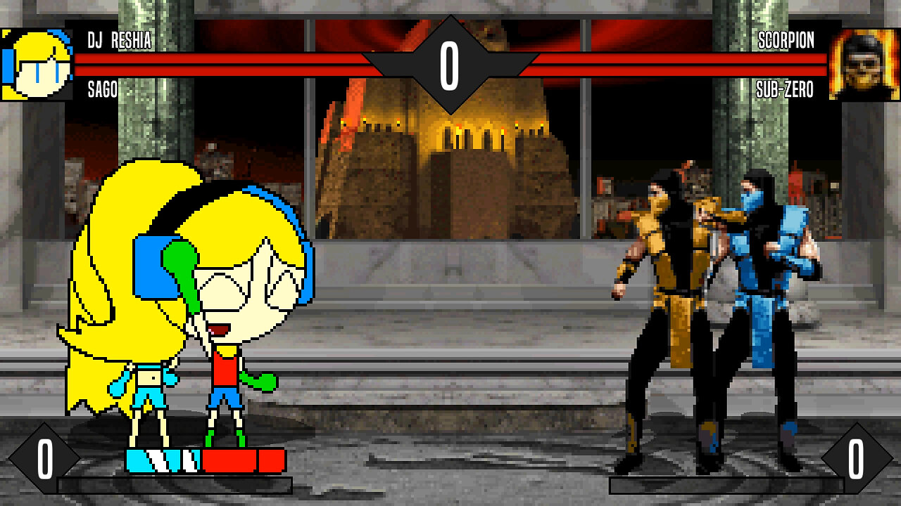 MUGEN - DJ ReShia & Sago vs. Scorpion & Sub-Zero - Download