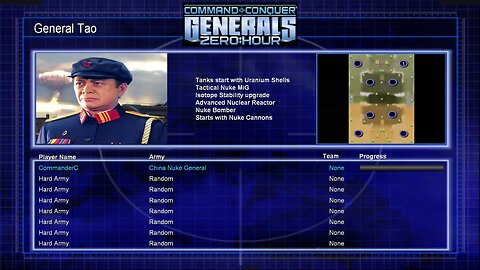 Command & Conquer: Generals Zero Hour - 1 Player vs 7 Hard AI (Random) - Part 8