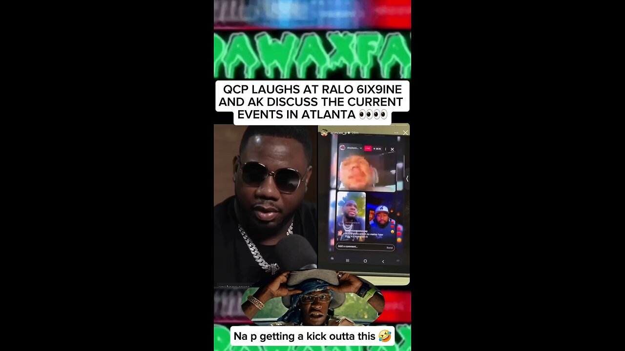 Na p getting a kick outta this 🤣#QCP LAUGHS AT #RALO #6IX9INE AND #AKADEMIKS DISCUSS THE CURRENT