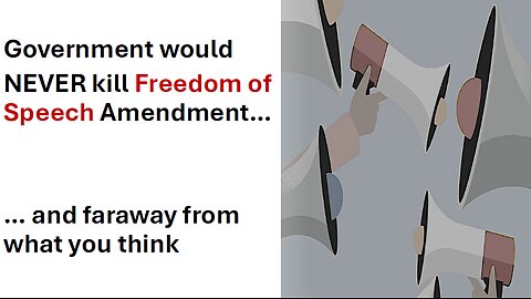 1st Amendment STAYS FOREVER, and NOT because of the CONSTITUTION