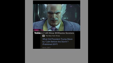"Trump is Heihachi", Tekken 5 and 7 Predicted Western Politics...