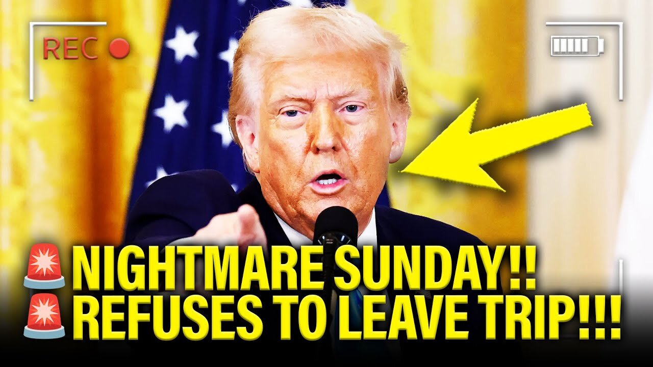 SICKLY Trump in TERROR ON SUNDAY under BIG PRESSURE