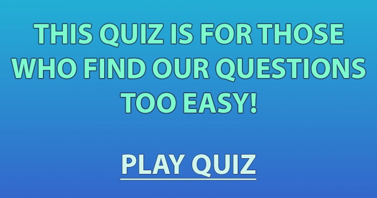 Do you still think this one is easy?