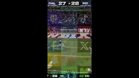 Mitchell again IND 34 vs DAL 27 #AllMadden #Madden25 #NFLmadden #madden