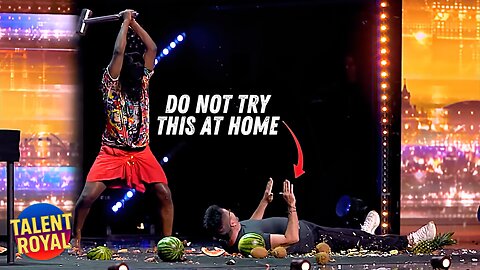 Dangerous Audition on BGT HITS Simon Cowell! 😱