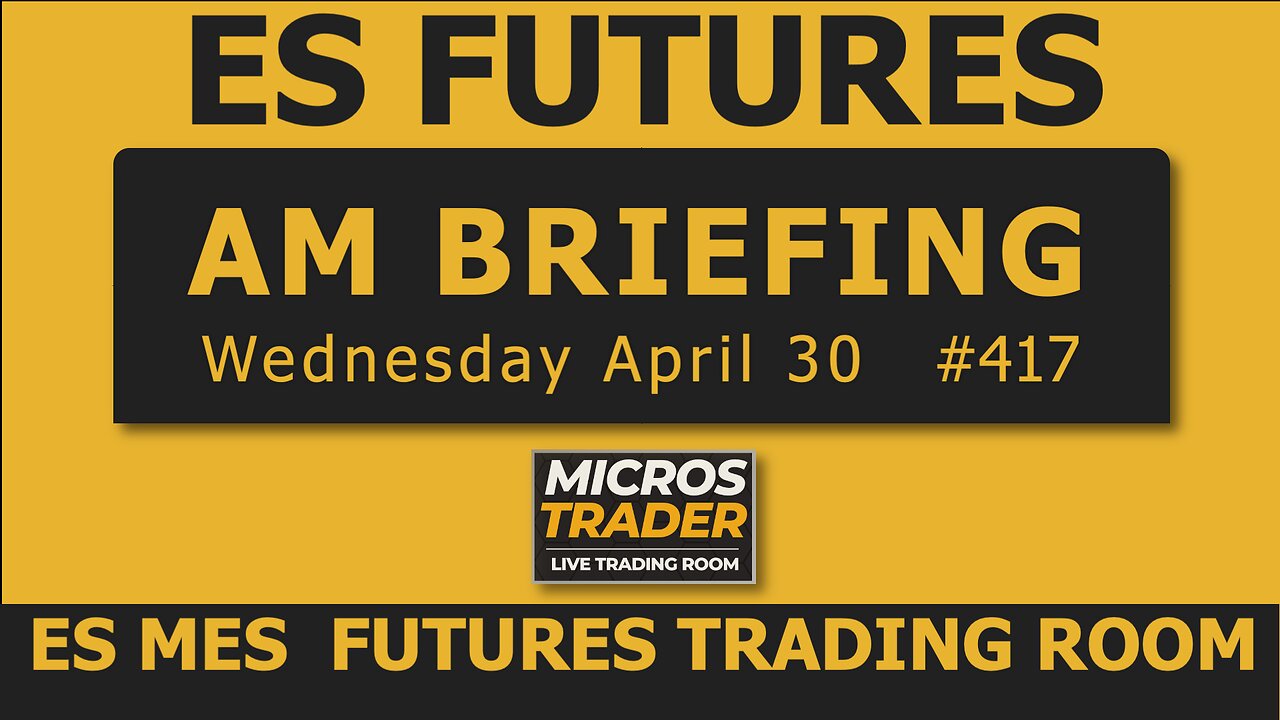 Wed ES MES Technical Analysis, Tips, Key Levels, Trading Room, & Scalping System 04/30/2025