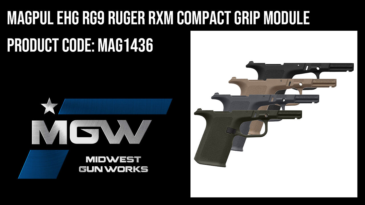 Magpul EHG RG9 Ruger RXM Compact Grip Module - MAG1436
