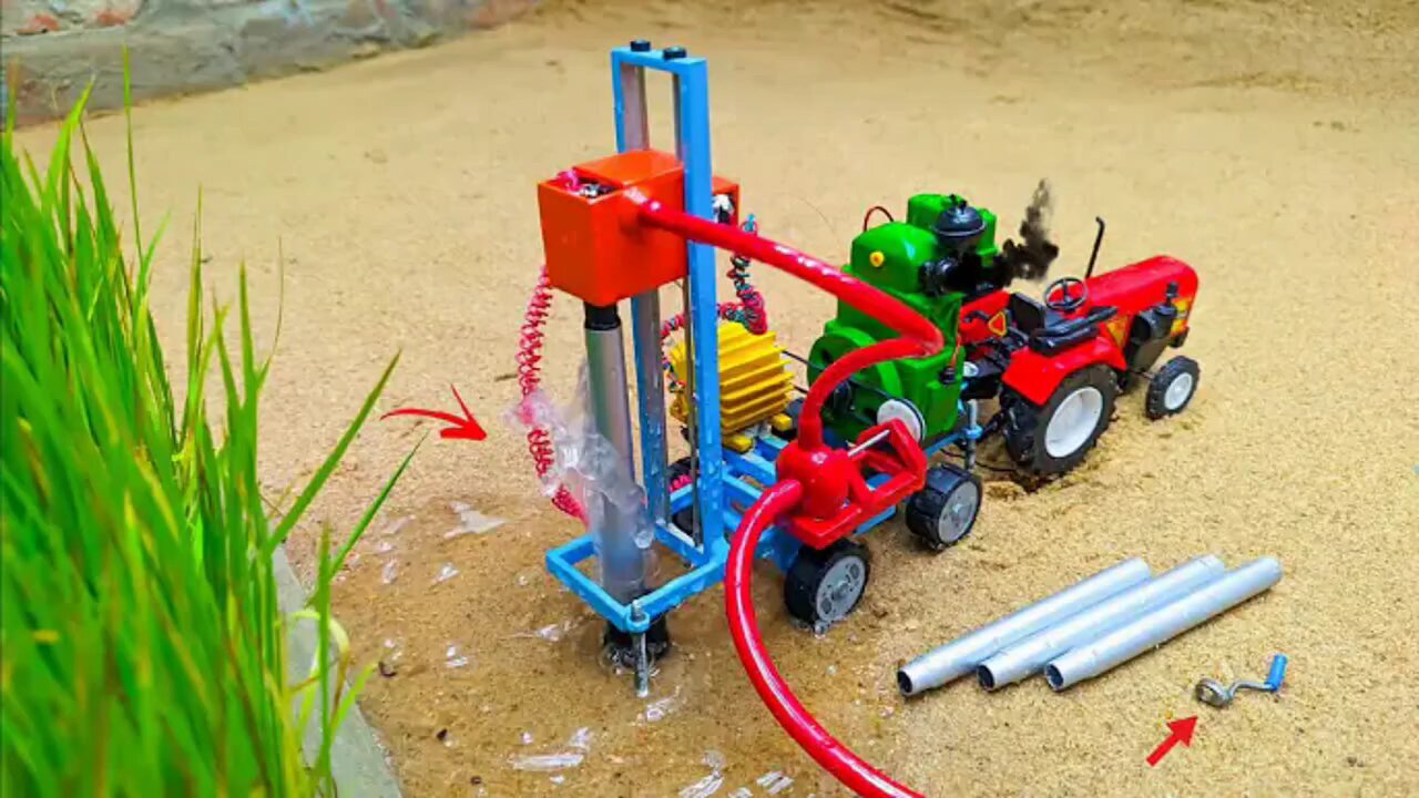 How to make a small drilling rig! #DIY #SmallInvention #Invention #ScienceExperiment