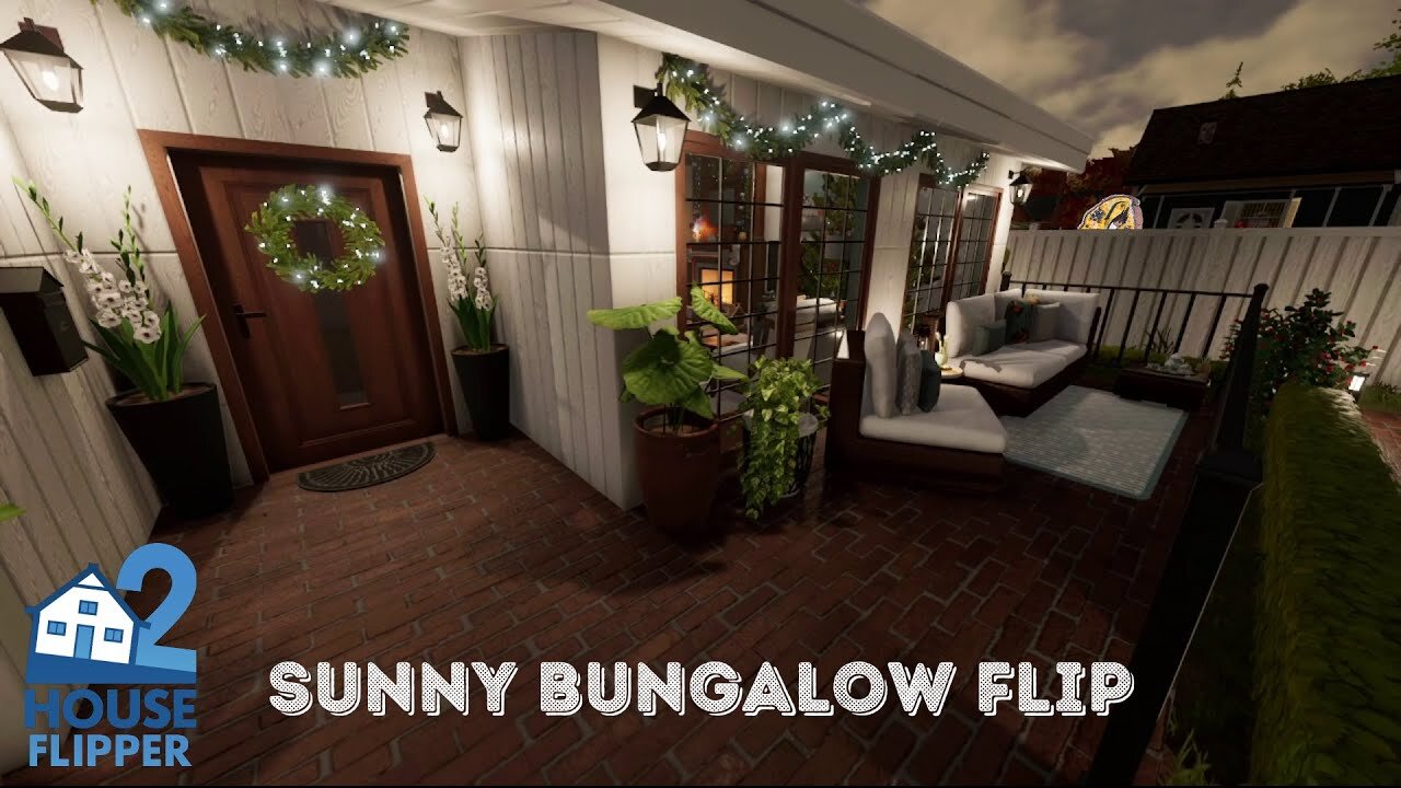 House Flipper 2 Speedrun: FULL Sunny Bungalow Flip & Final Before and After 🎄