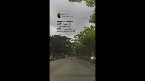 Bangalore's Weather ♥️ ⛈️ 🌧️ 🌸