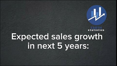 Expected sales growth in next 5 years...
