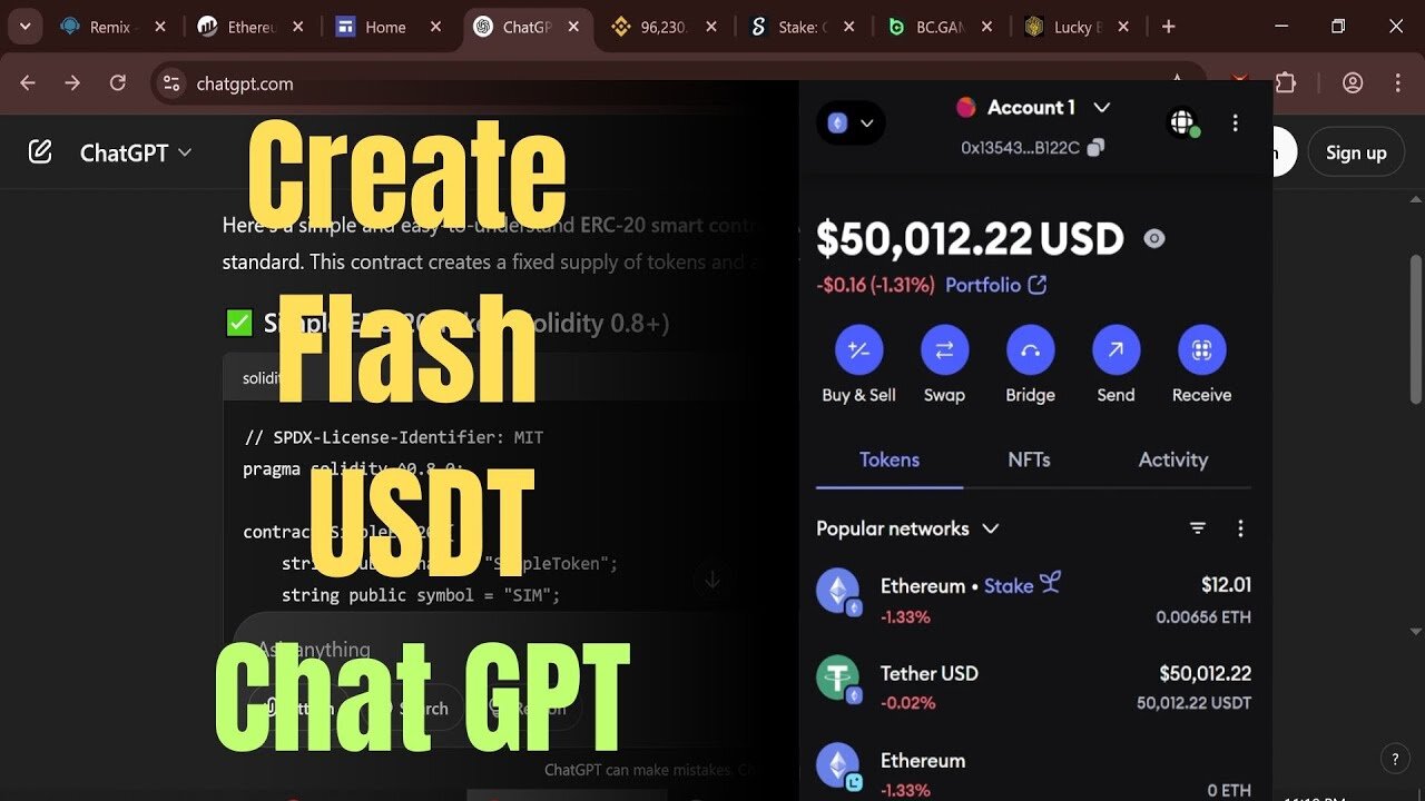 create flash usdt with the help of chatgpt (TRUMP)