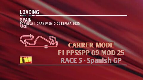 F1 PPSSPP Mod 2025 Carrer Mode - Spanish GP Android Gameplay Race 5