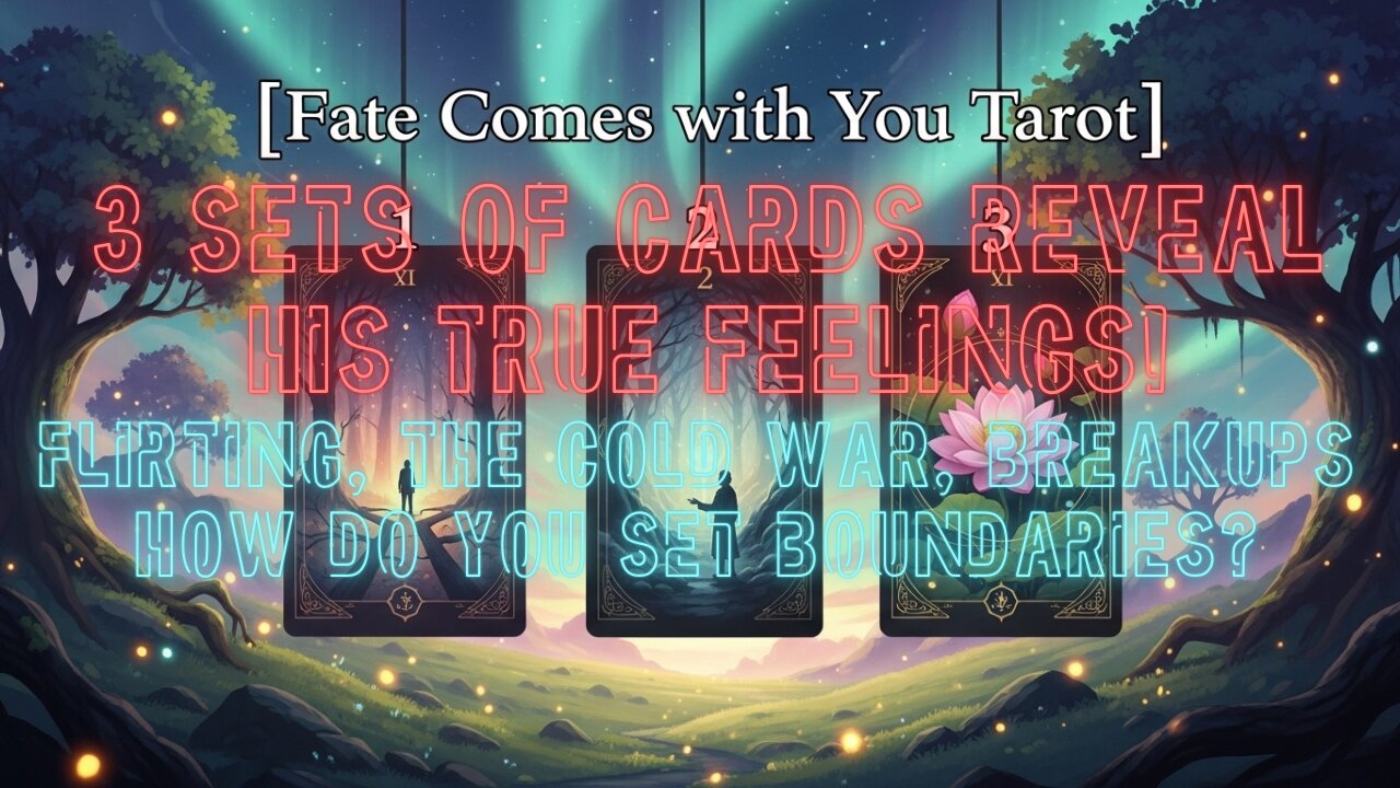 Where is his true heart? Are you ready for 3 love boundaries? | Love Tarot Reading