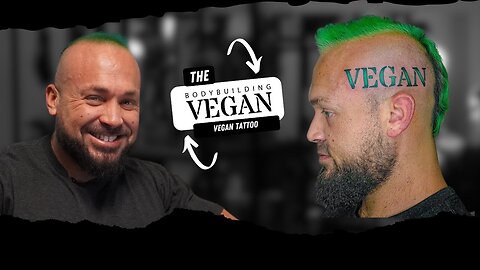 Vegan Head Tattoo with the BodybuildingVegan