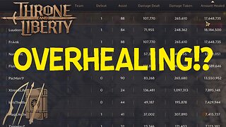 Amount Healed is Meaningless because of Overhealing - Throne and Liberty
