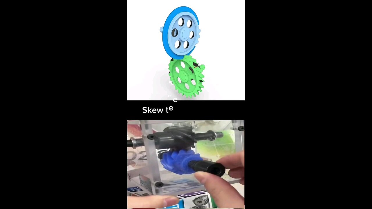 skew gear teeth drive