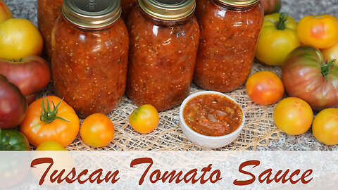 Tuscan Tomato Sauce Canning Recipe