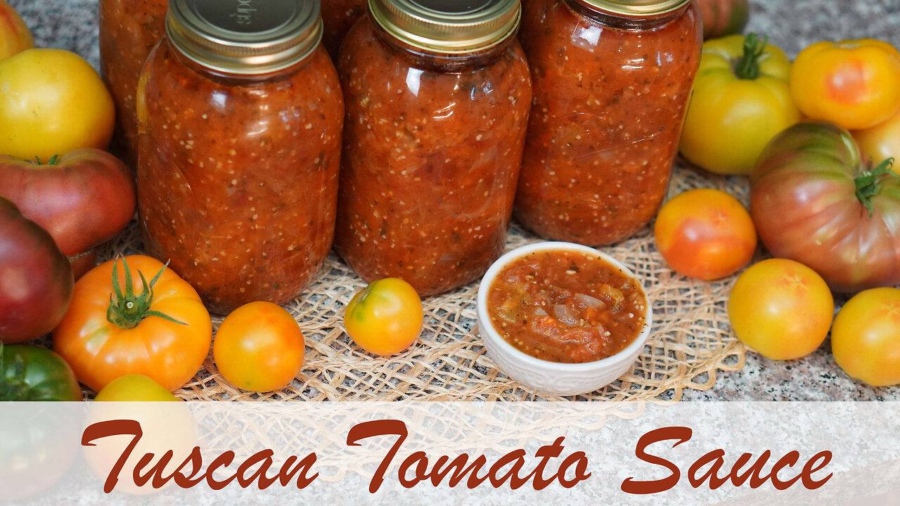 Tuscan Tomato Sauce Canning Recipe