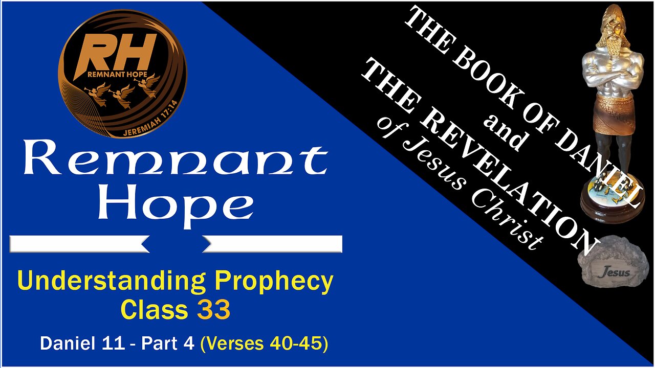 Prophecy Class 33: Daniel 11 - Part 4 (Verses 40-45)