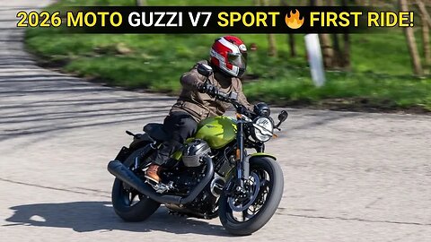 2026 Moto Guzzi V7 Sport Review | First Ride Impressions, Performance, and Full Details!