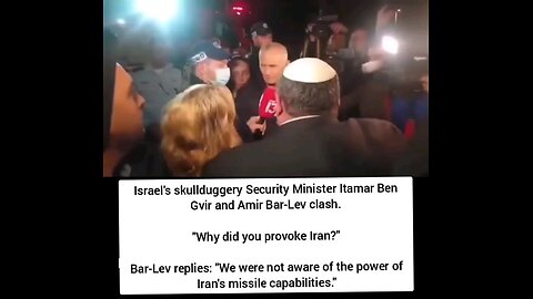 Israel’s Security Minister Clashes Over Iran Provocation – "We Underestimated Their Missiles"