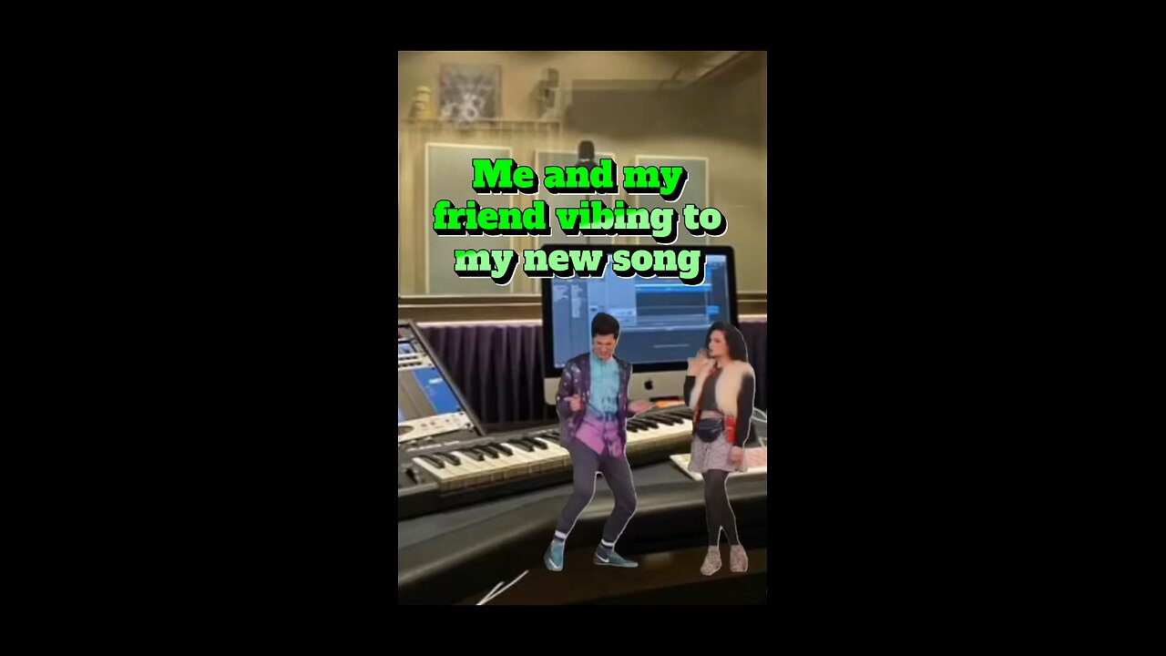 Me and my friend vibing to my song 😂