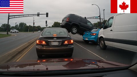 INSANE Car Crashes Compilation – Real Footage with Driving Lessons (USA & Canada)