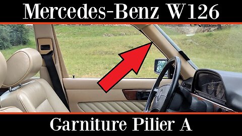 Mercedes Benz W126 - Comment enlever démonter déposer le pilier A tutoriel