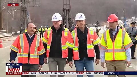 Transportation sec. Duffy visits New Jersey I-80 sinkhole