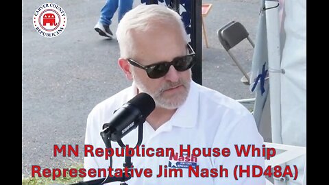 Representative Jim Nash (HD 48A) discussing fraud in Minnesota.