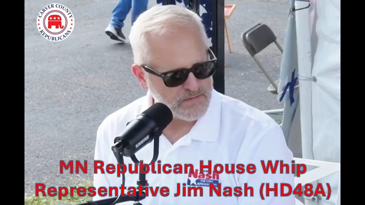 Representative Jim Nash (HD 48A) discussing fraud in Minnesota.